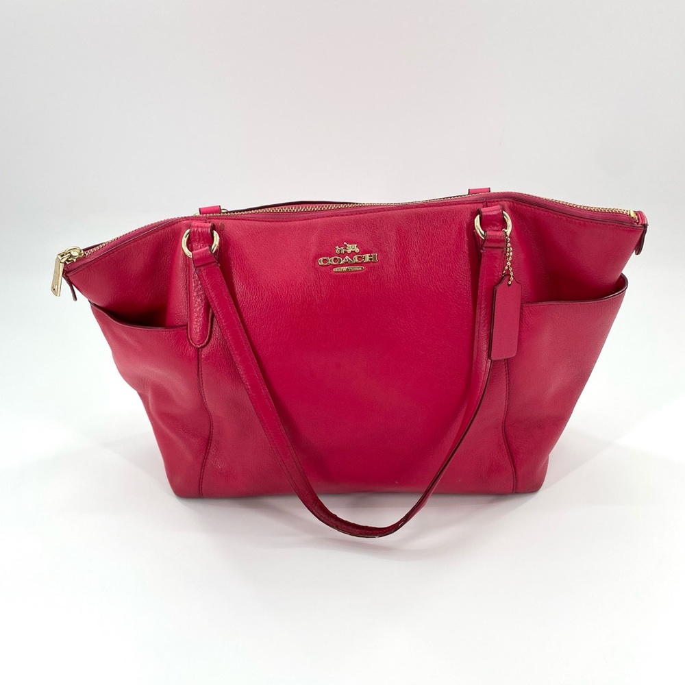 Coach Kacey ‘Fusion Pink’ Full Zip Medium Satchel - Picture 1 of 14